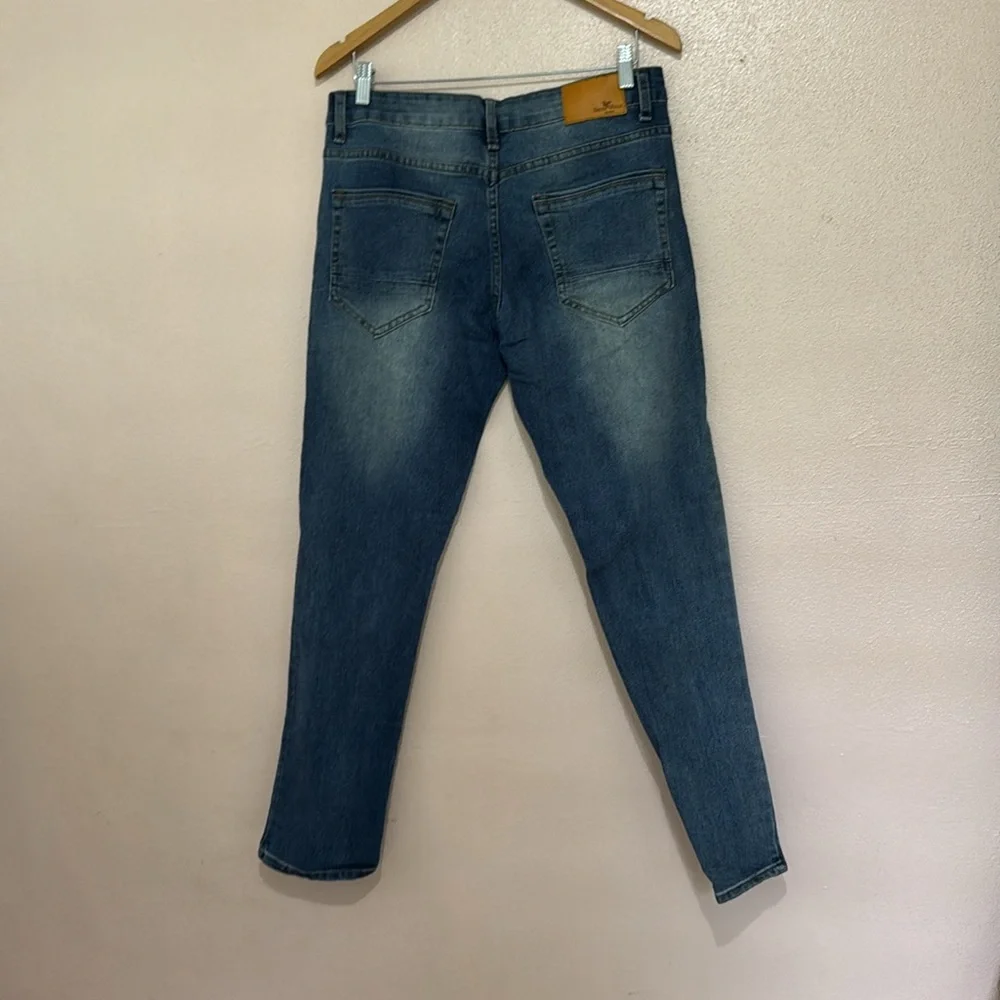 Smith and Mills Jeans Men's Size 32 x 30 Blue Denim Stretch Dark Wash • - Picture 4 of 7